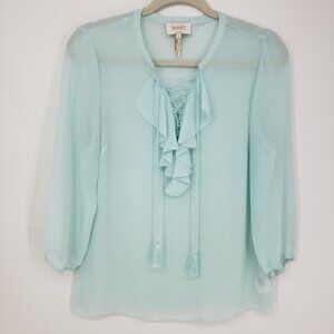 Laundry by Shelli Segal Ruffle Trim Top